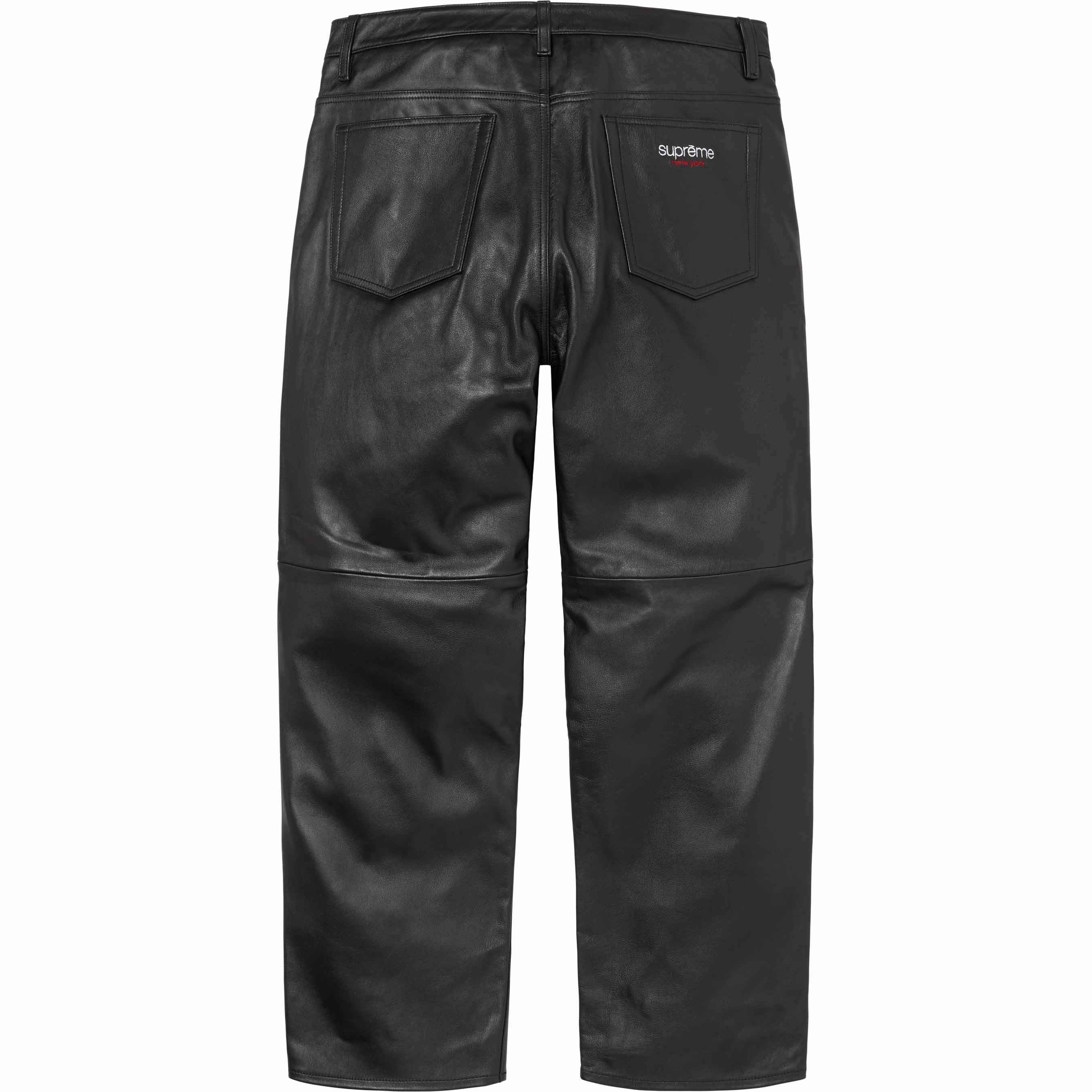 Leather Baggy 5-Pocket Jean view 4